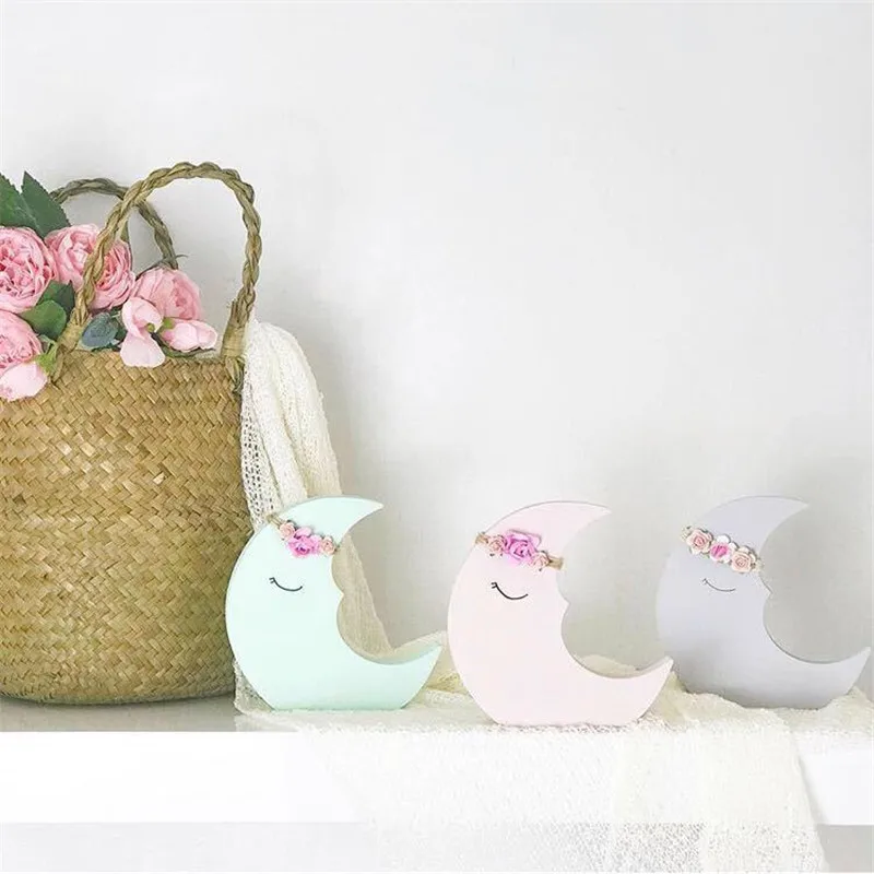 INS Скандинавская Луна облако деревянные строительные блоки украшения детская