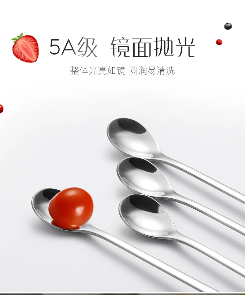 Onlycook Творческий алмаз длинной ручкой 304 ложка для перемешивания молока из нержавеющей стали