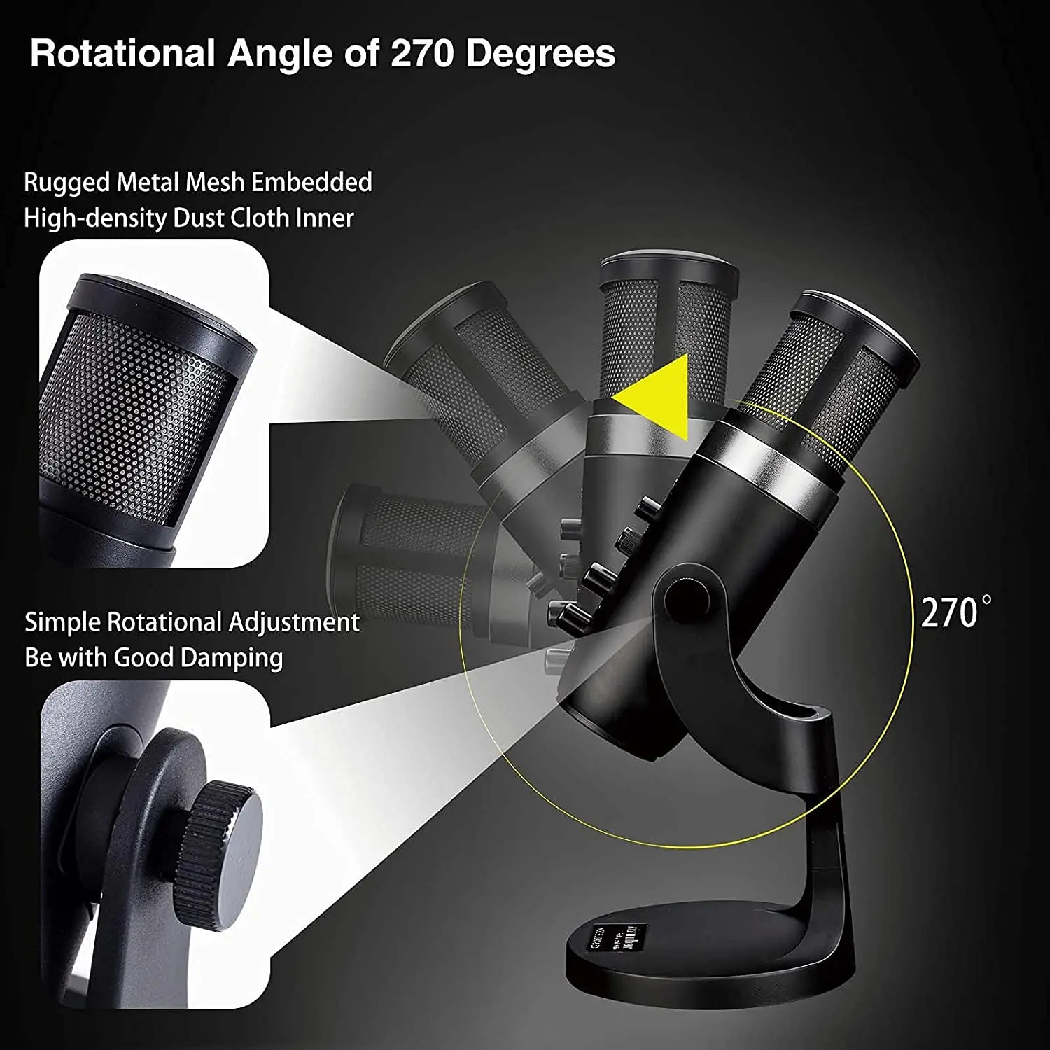 rgb microphone professional condenser microphones for iphone android pc computer laptop phone recording singing gaming streaming free global shipping