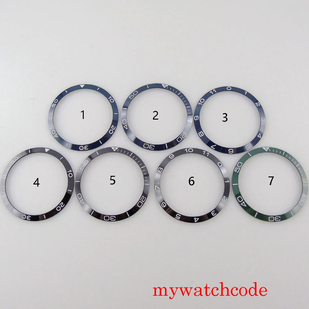 

39.2mm Slop Black Blue Green Ceramic Bezel Insert Ring For 41mm Watch Wristwatch Replacement