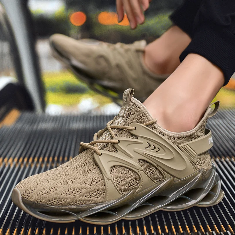 

Running Shoes Big size men's blade spring new basketball fashion trend net light casual shoes