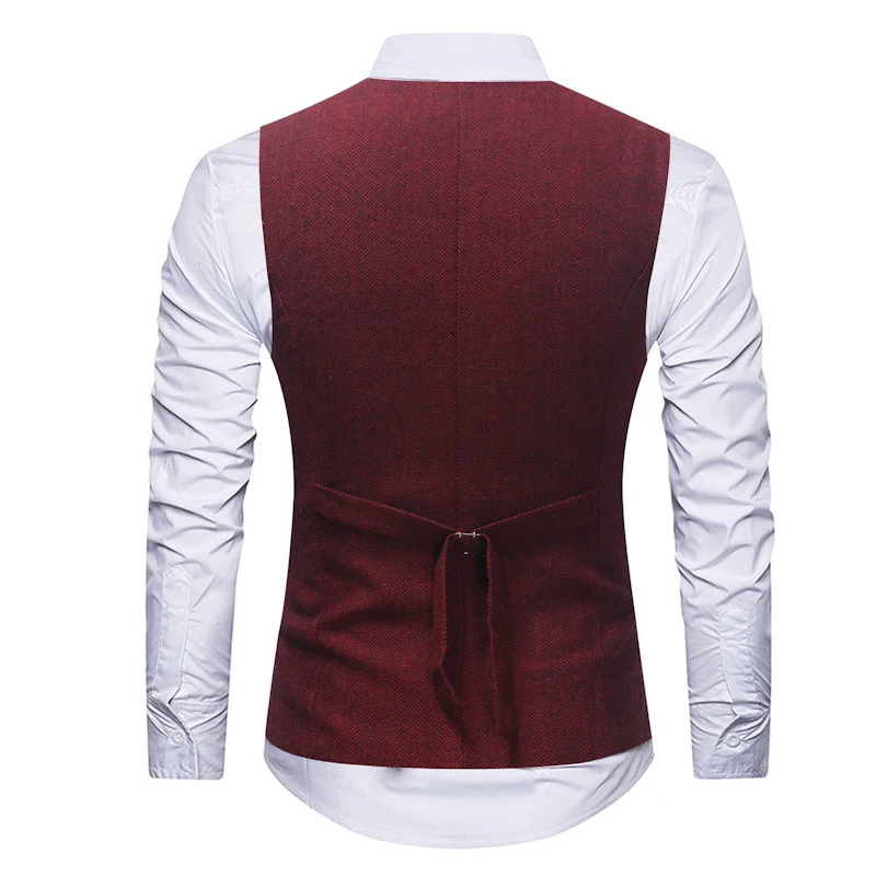 Мужская повседневная безрукавка однотонная с принтом внутри и снаружи