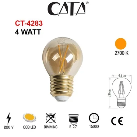 

Cata CT-4283 Rustic Led Bulb (4w)