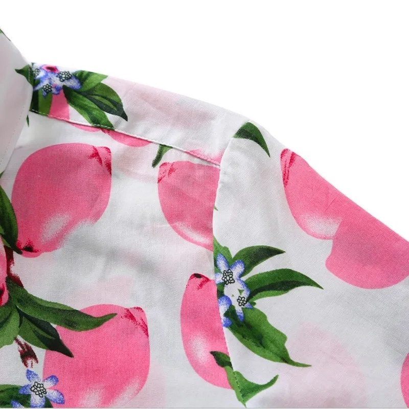 Белая блузка в виде вишни женская рубашка новинка 2021 модные рубашки с цветочным