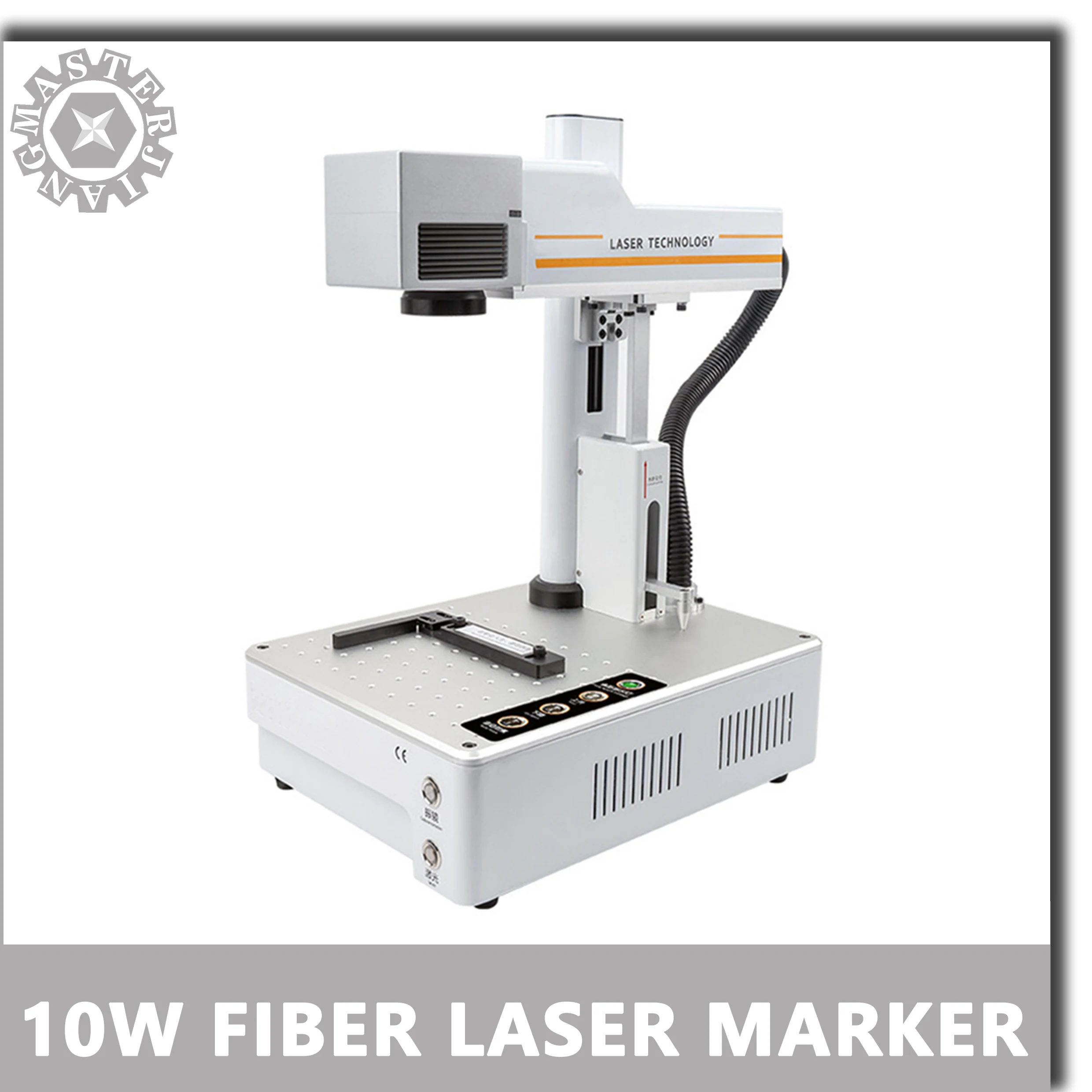 10 Вт волоконно лазерная маркировочная машина электрическая портативная