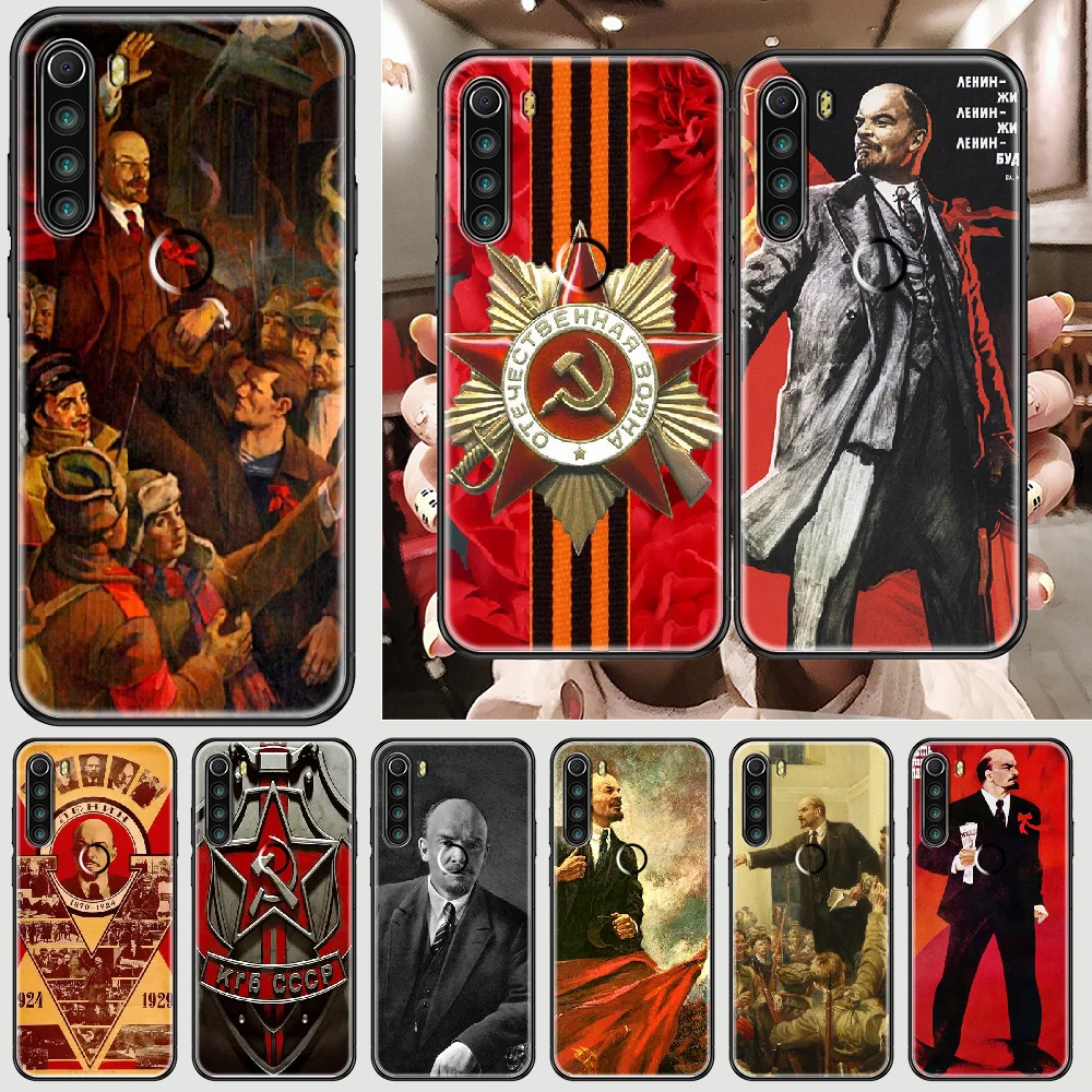 Чехол Lenin с флагом Советского Союза для телефона Xiaomi Redmi Note 7 7A 8 8T 9 9A 9S K30 Pro