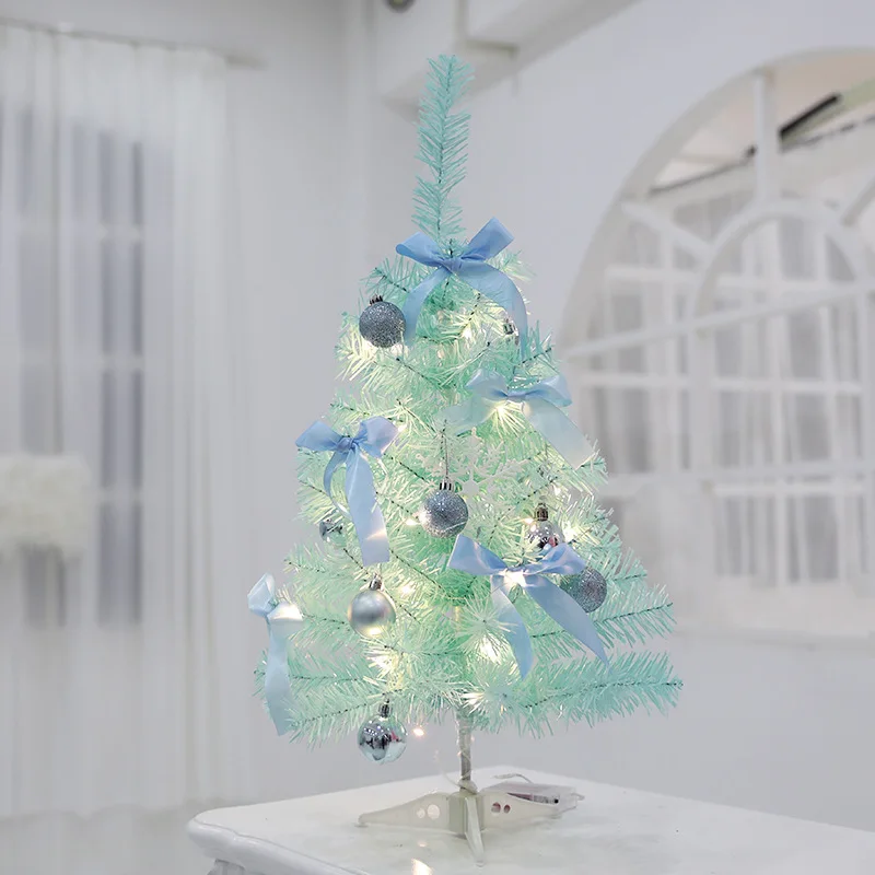 

60cm Blue Christmas Tree Christmas Ornament 2022 New Year Decor Pink Artificial Simulation Plant Christmas Decorations for Home