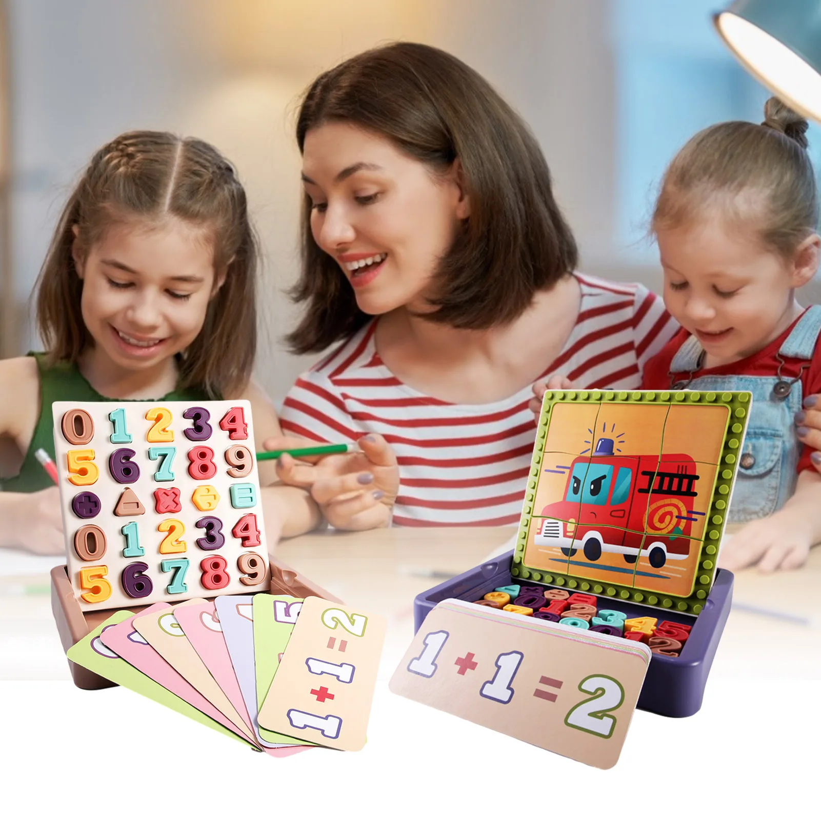 

Early Education And Learning 6 In 1 Educational Toy Set-baby Toy Educational Toy Digital Building Block Puzzle