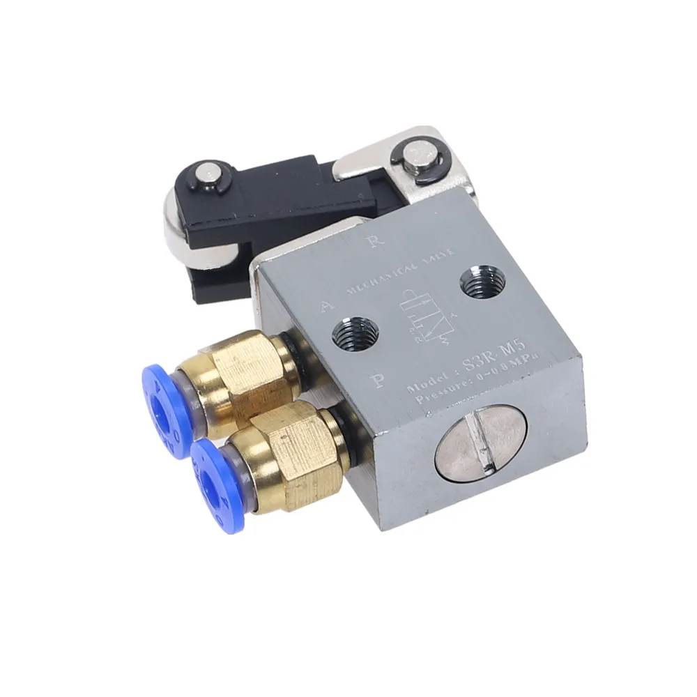 1 шт. механический клапан ручной рычаг с M5 &quotBSP дюймов 3 направления 2 положения |