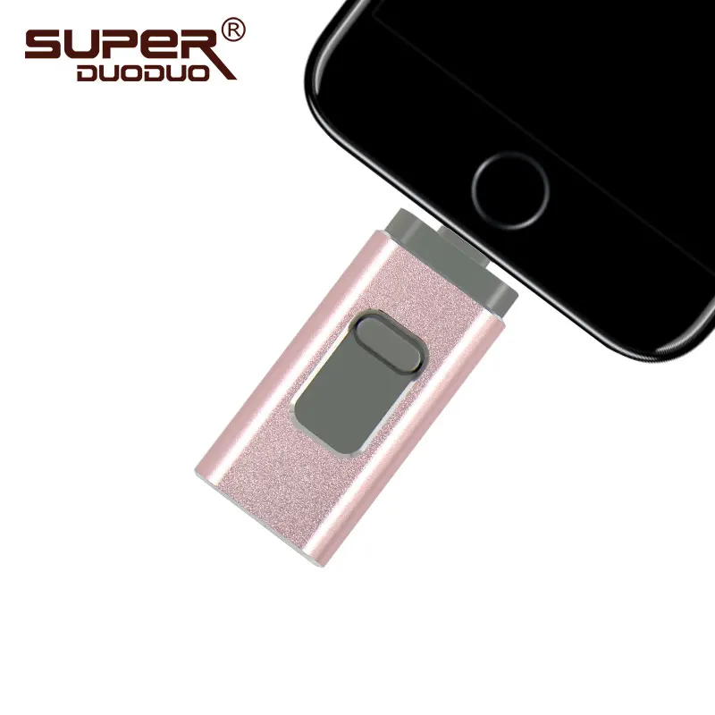 Usb флеш-накопитель 128 ГБ, 16 ГБ, 32 ГБ, 64 ГБ, флеш-накопитель HD, внешняя карта памяти для iphone 7, 7 Plus, 6, 6s Plus, 5S, ipad, флешка