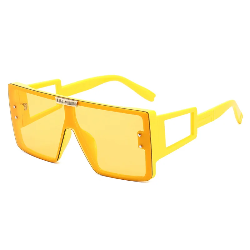 

Top One Piece Punk Sunglasses Women Wide Leg Sunglass Square Sun Glasses Men Oculos Feminino Lentes Gafas De Sol UV400