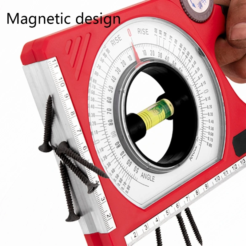 

K1KA Engineering Inclinometer 0-130 Degree Slope Measure Magnetic Instruments Angle Meter Gauge Measuring for Household Tool