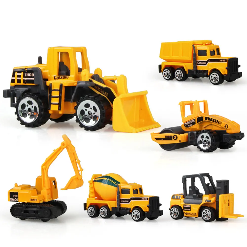 

Excavator Multi-type Imitation Toy Inertia Kids Model Medium Size 1:64 Gift Engineering Car
