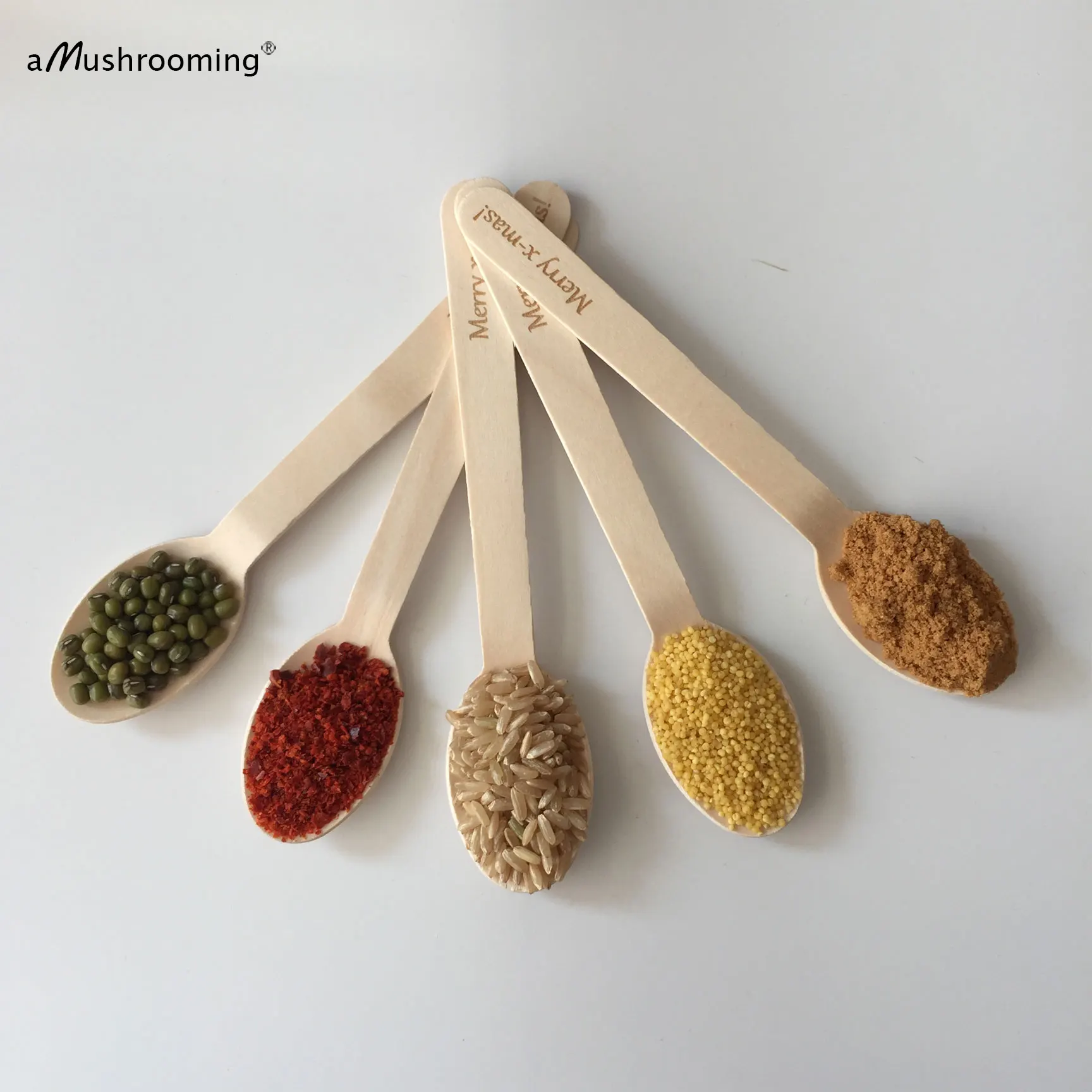 Ложка деревянная биоразлагаемая 50 шт. | Дом и сад