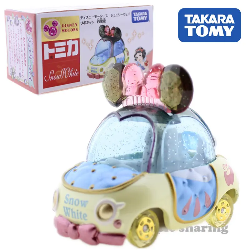 Takara Tomy Tomica Disney Motor Jewelry Way Ribonet Белоснежка машина литья под давлением Аниме Фигурка