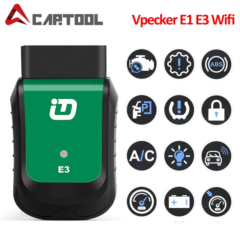 

Vpecker E1 E3 Wifi OBD2 Car Diagnostic Tools ABS Engine Read Fault All Systems Automotive Scanner for All Cars Free Update