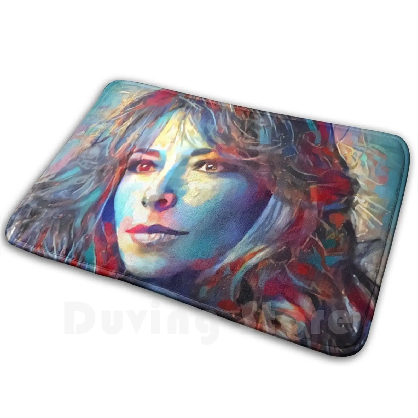 

Mylène Farmer-Artist Carpet Mat Rug Cushion Soft Non-Slip Artist French Franco Canadian Concerts Songs French Varieties