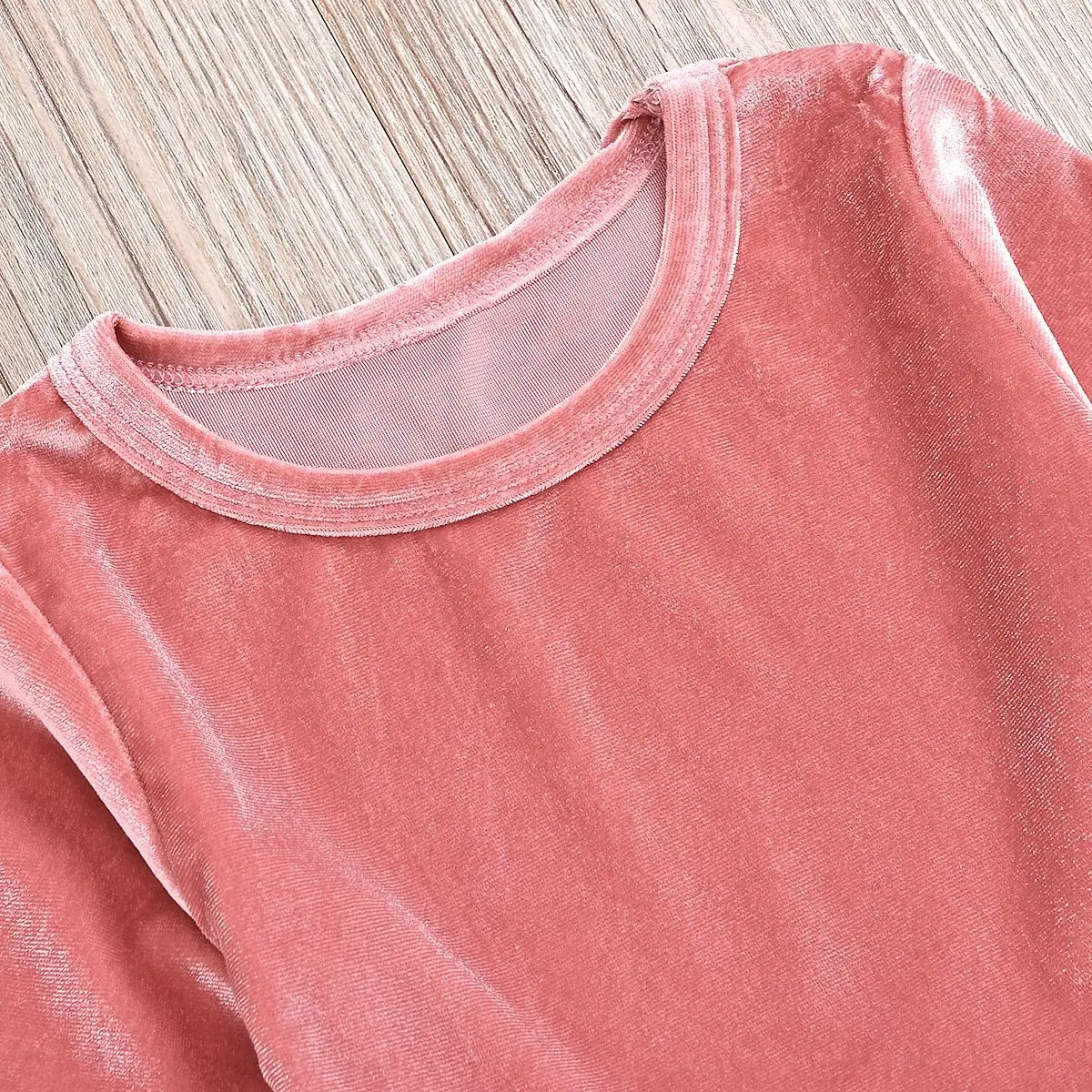 Вельветовое платье для девочек с длинным рукавом цветочным принтом | Детская