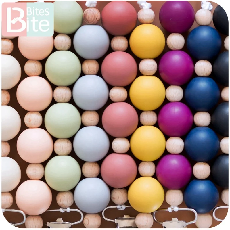 Зажим для укуса ребенка 1 шт. силиконовый Прорезыватель зубов металлические