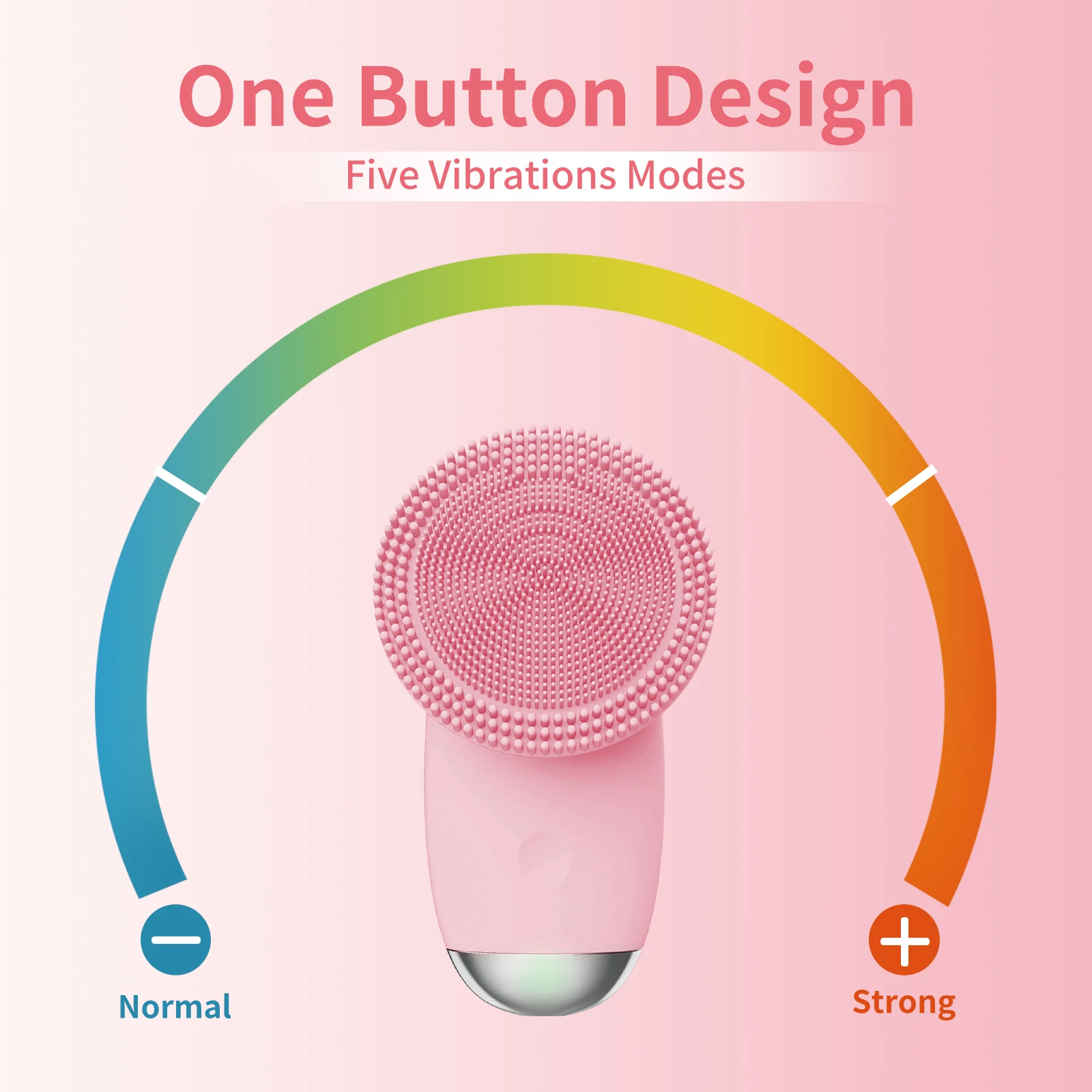 

VKK Silicone Face Cleansing Brush Electric Face Cleanser Electric Facial Cleanser Cleansing Skin Deep Washing Massage Brush