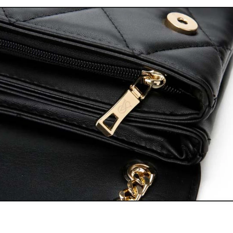 

New Fashion Shoulder Bag Large Capacity Diamond Chain Bag European and American Trend Messenger Bagsingle Shoulder Bag to Travel