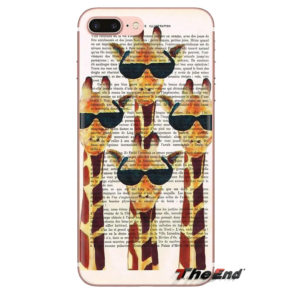 Phone Cases For Huawei G7 G8 P7 P8 P9 P10 P20 P30 Lite Mini Pro P Smart Plus 2017 2018 2019 Sunglasses Giraffe spectacles Animal |