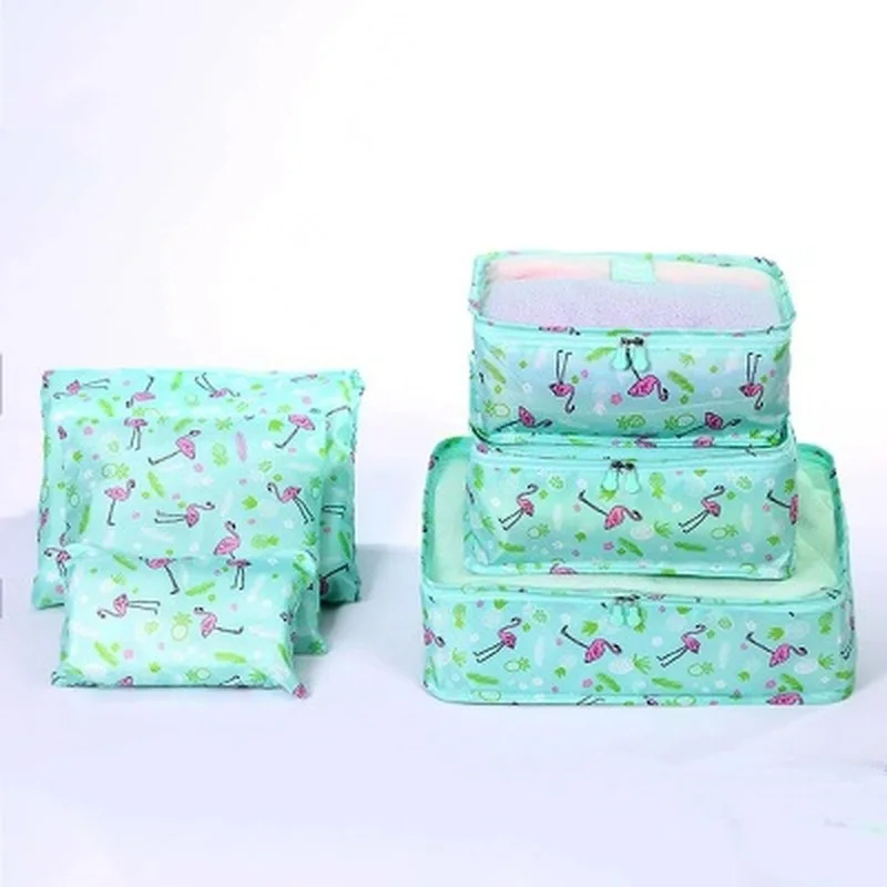 

6pcs/set Travel Organizer Storage Bags Portable Luggage Organizer Clothes Tidy Pouch Suitcase Packing Laundry Bag Storage Case