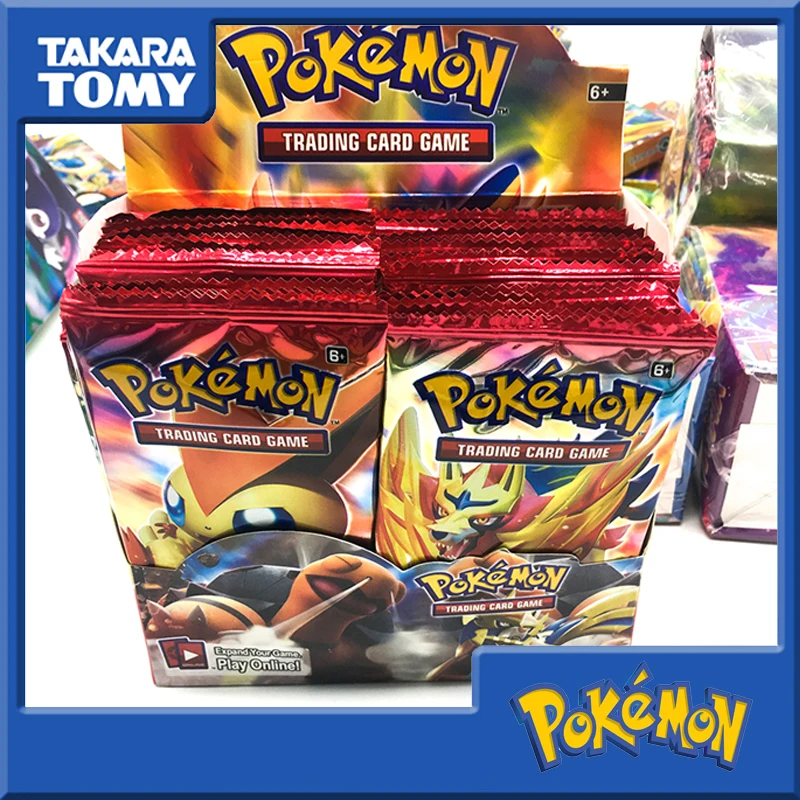 

Pokemon торговая карточка игра Меч Щит коллекция сияющая коробка Vmax карта энергия тренер этикетка команда 324 шт./комплект