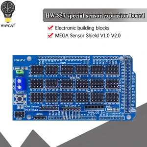 Плата расширения для Arduino датчик MEGA Shield V1.0 V2.0 MEGA 2560 Sup IIC Bluetooth SD детали для роботов сделай сам
