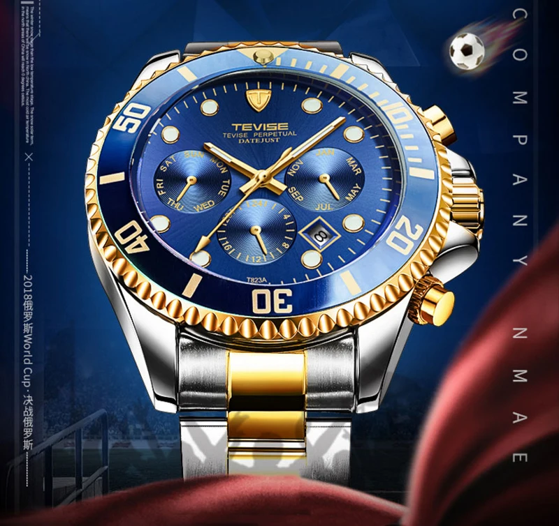 TEVISE Diver часы автоматические механические часы спортивные Топ брендовые Роскошные мужские часы мужские наручные часы montre homme