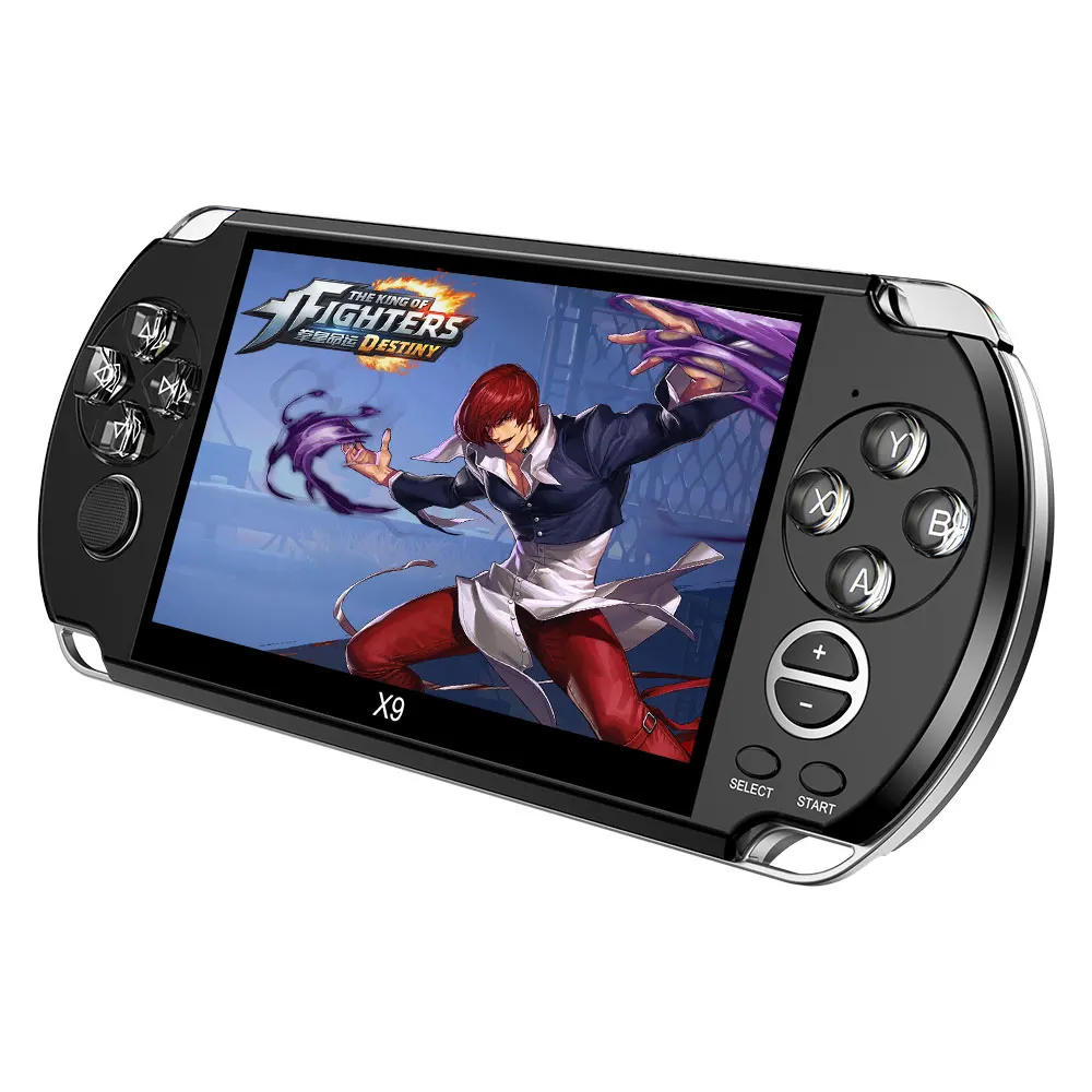 Видео Ретро игровая консоль X9 PSVita Ручной игровой плеер для PSP Viat игры 5 0 дюймов