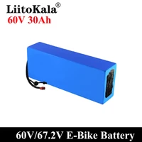 liitokala e bike battery 60v 20ah 25ah 30ah 15ah 12ah li ion battery pack bike conversion kit bafang bms high power protection