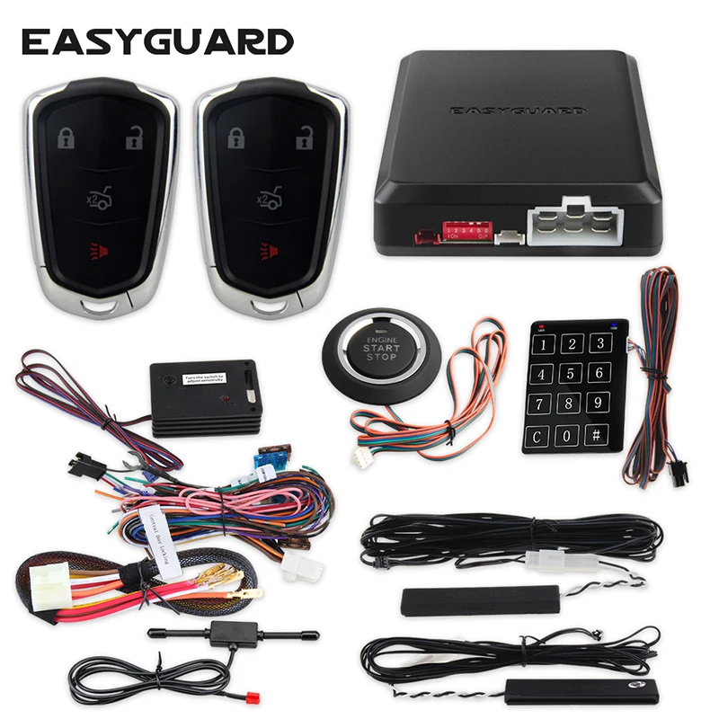Автосигнализация EASYGUARD pke пассивная бесключевая система дистанционный запуск