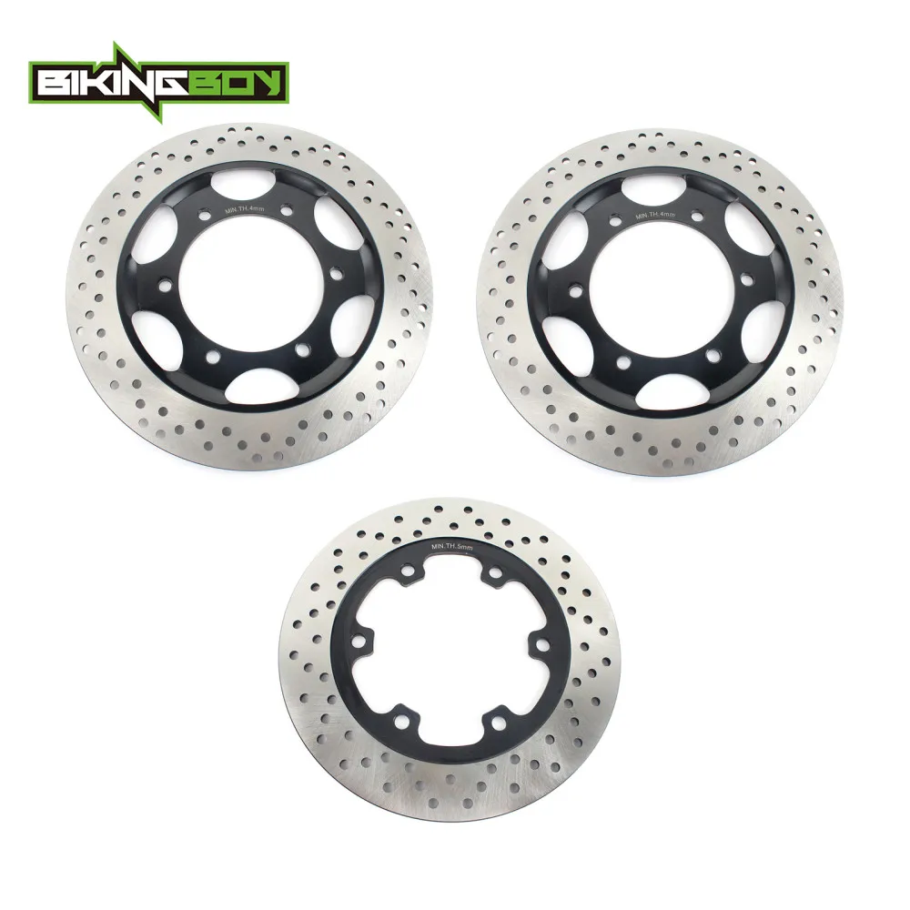Фото Тормозные диски BIKINGBOY для Trident 750 900 91 92 93 94 95 96 97 98, Daytona Sprint 900 1993, Trophy 1200 91 92 (передние и задние) №1