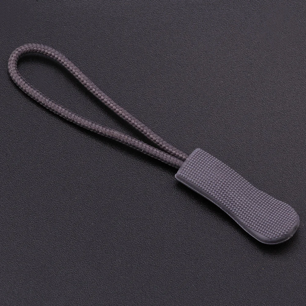 

40pcs Flexible PVC Lariat DIY Zipper Pull Apparel Accessories Replacement Clothing Luggage Slider Cord Ends Lock Extension Strap