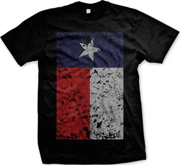 

Texas Tejas Lonestar State Oversized Flag Distressed Vintage New Mens T-shirt