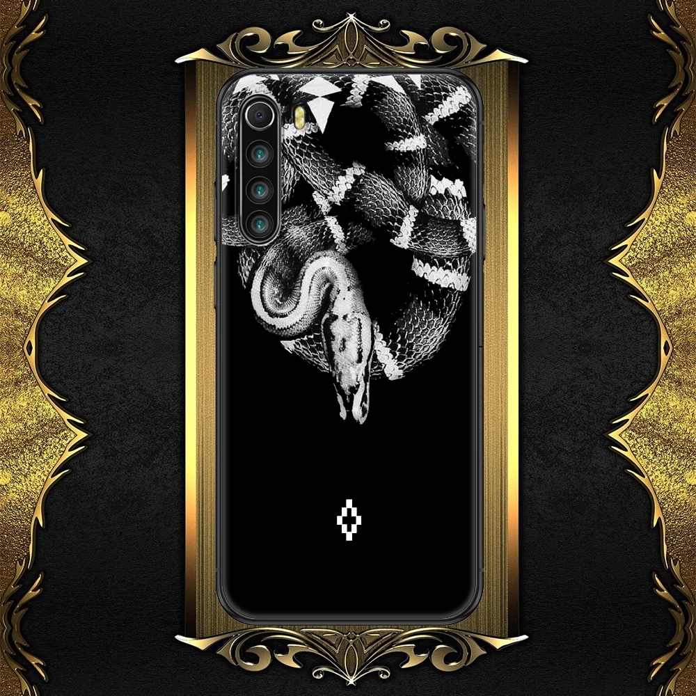 

Luxury Marceloes Brand Burlones Phone case For Xiaomi Redmi Note 7 7A 8 8T 9 9A 9S 10 K30 Pro Ultra black art hoesjes trend