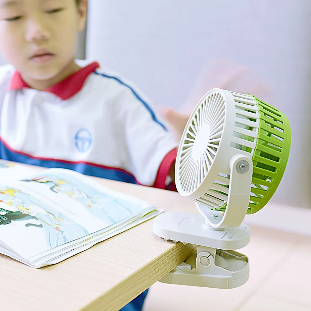 USB мини вентилятор портативный Перезаряжаемый с зажимом и литиевой батареей 3 Grear