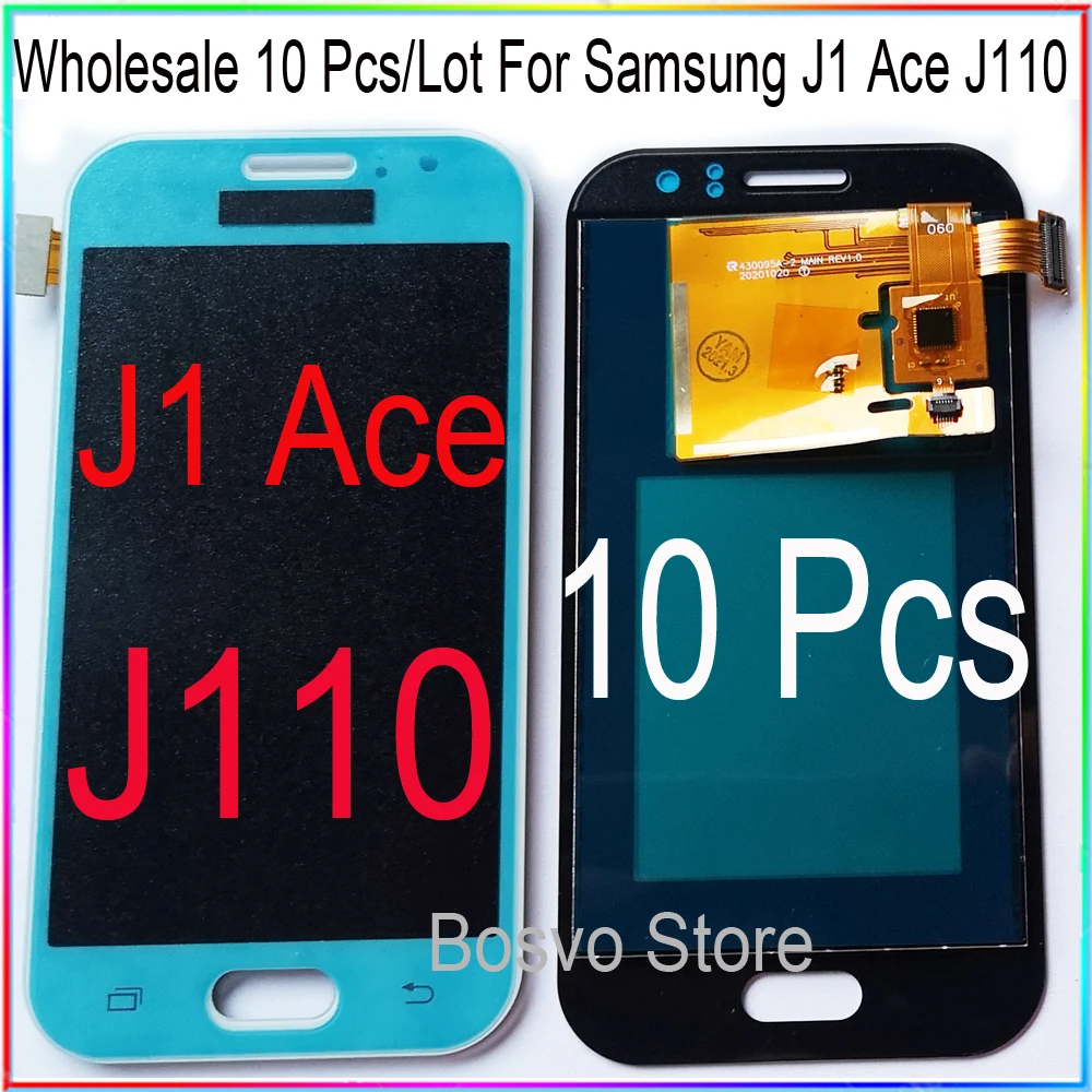 Оптовая продажа 10 шт./лот для Samsung J1 Ace J110 ЖК экран с сенсорным дигитайзером в