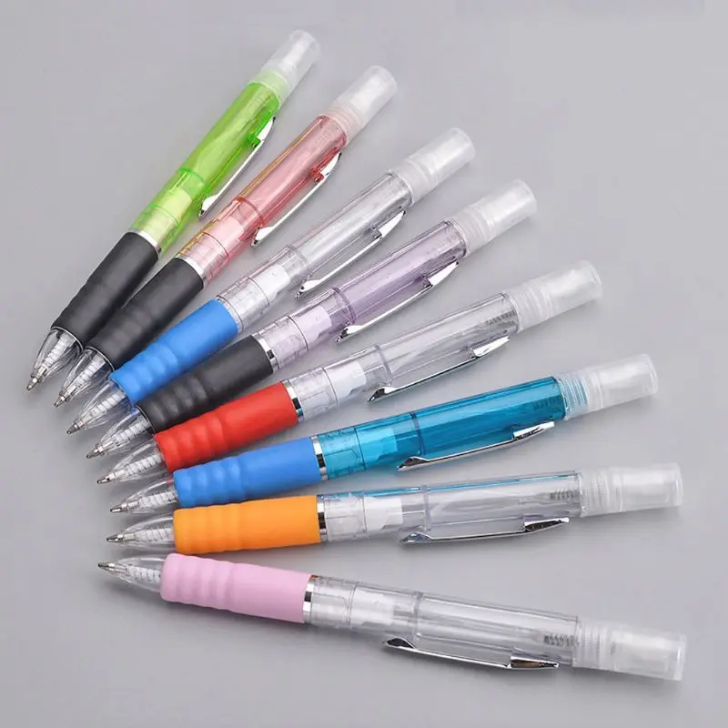 

10Pcs Spray Pen Portable Refillable Writing Spray Mister Gel Ballpoint Pens Kit