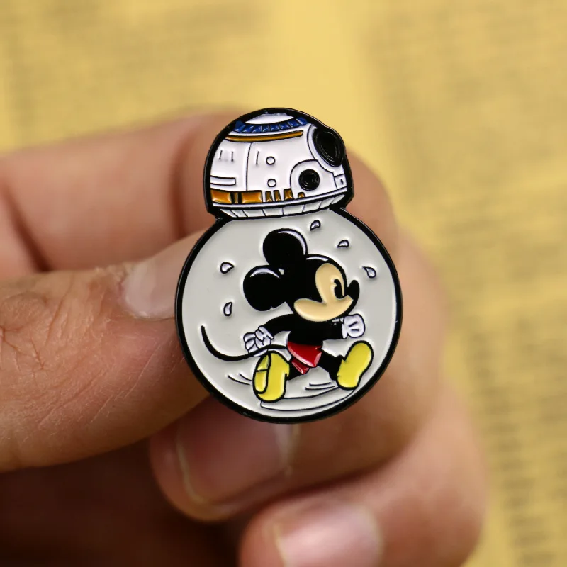 Звезда BB8 робот булавка Милая креативная брошь значок джинсы рюкзак сумка пальто
