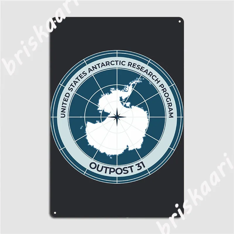 

Металлический плакат The Thing Outpost 31, металлический плакат, декор для кинотеатра, гаража, кухни, украшение гаража, жестяной плакат