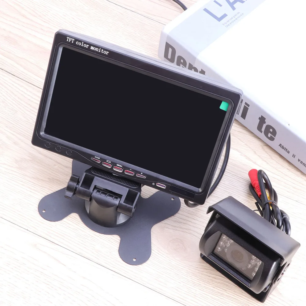 

Wireless Waterproof Vehicle Backup Camera Kit 7" Car Rear View Monitor Back Camera for RV Truck Trailer Camper Motorhome