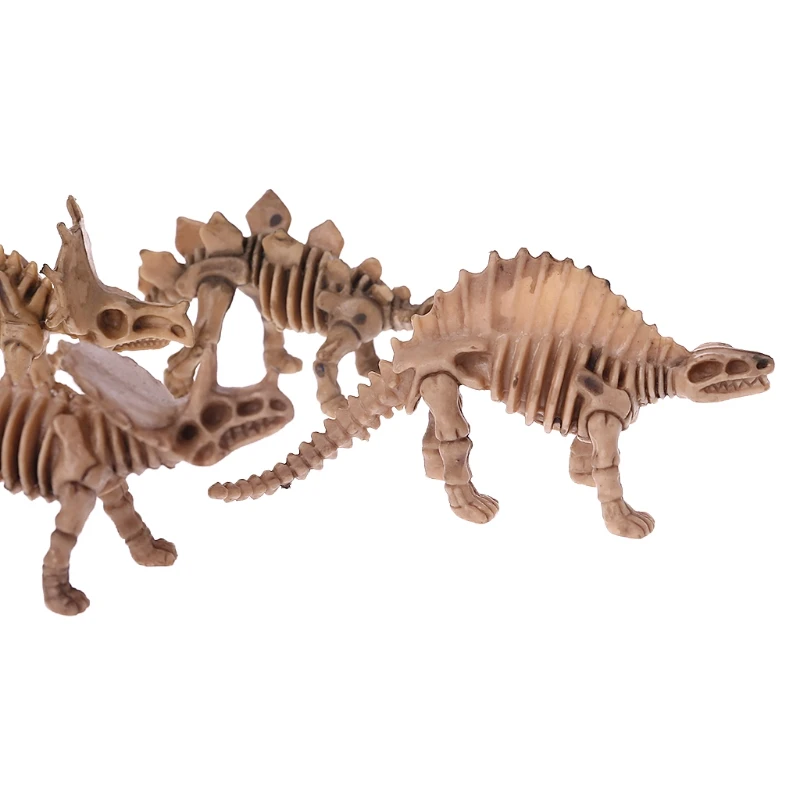 12 шт. скелет динозавра окаменелости ассорти кости Фигурки игрушки для детей