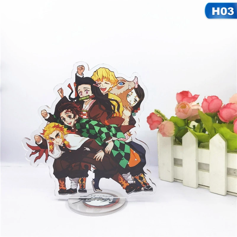 

Anime Demon Slayer Display Stand Figure Model Plate Holder Japanese Cartoon Figure Acrylic Collection Jewelry Christmas Gift