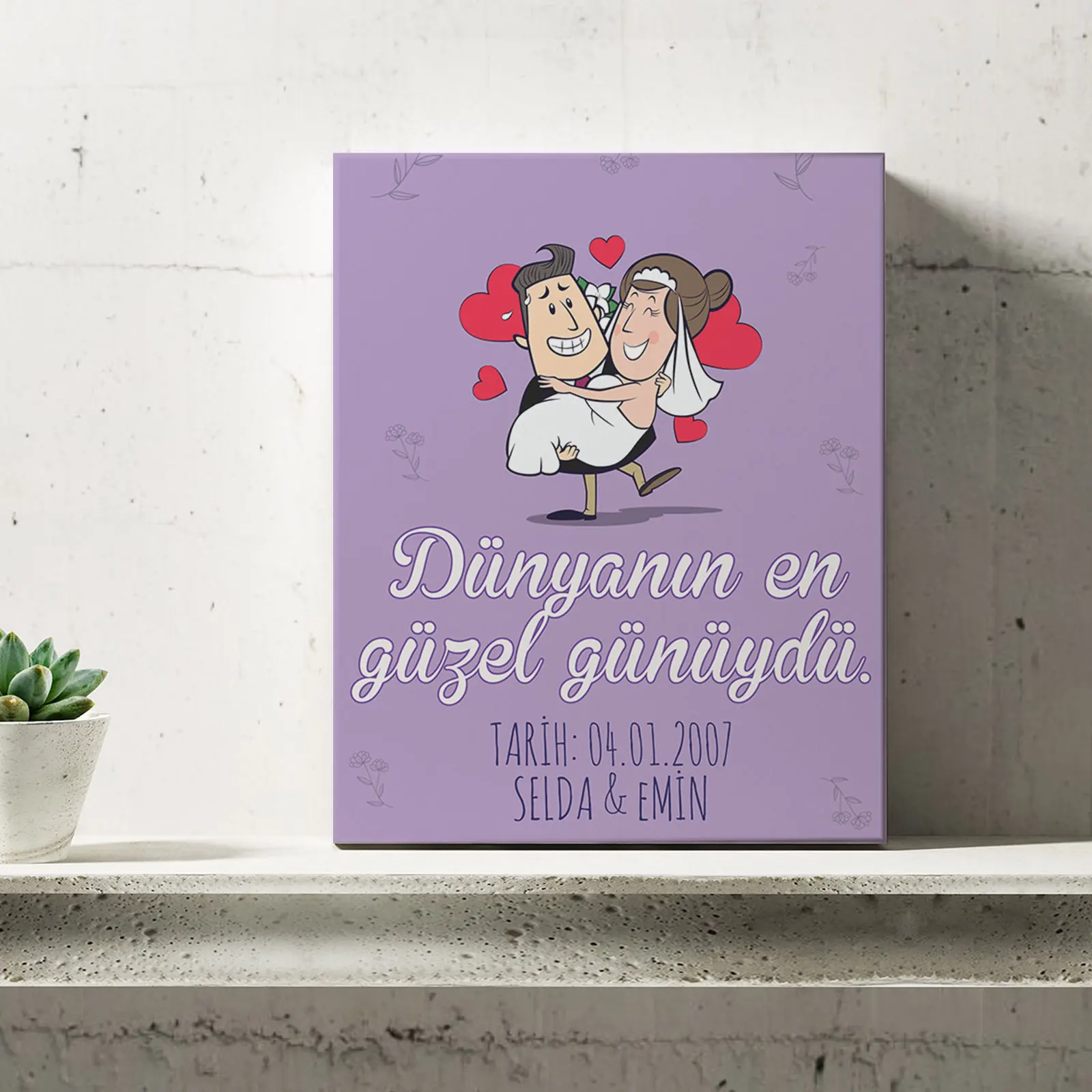 

Personalized Romantic Design Mini Canvas-21