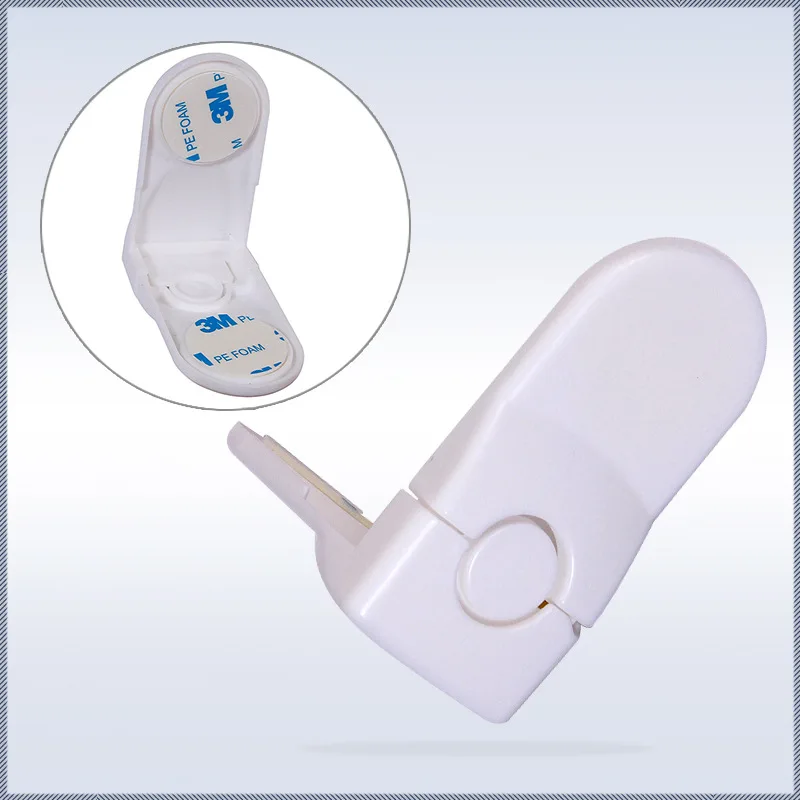 1PC Angel White Hylidge Детские замки для шкафов ABS под прямым углом детская защита замок ящик Шкаф Холодильник Дверь стол Безопасность детей малышей ремни - Цвет: 1PC Angel White