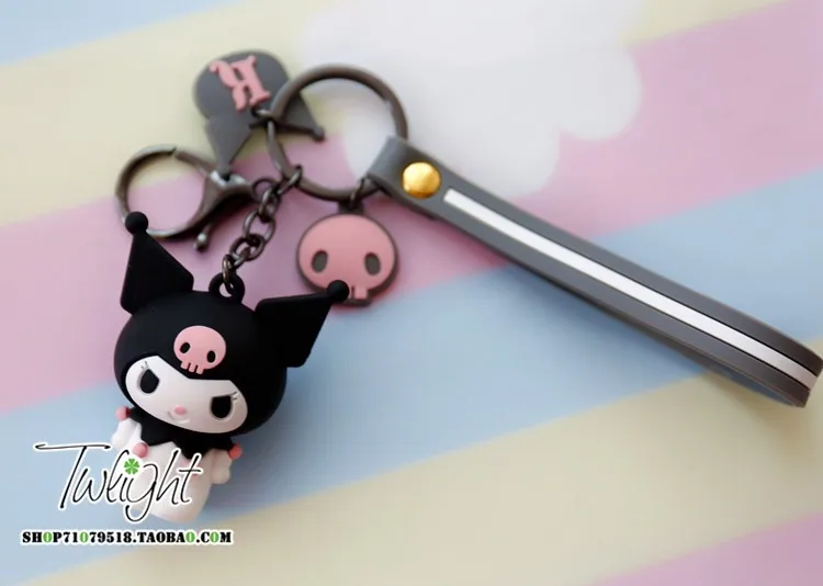 Sanrio, Hello Kitty My Melody Cinnamoroll Марка pom-Pom Purin BADTZ-MARU Xo мультяшная сумка для ключей подвеска брелок для девочек детей