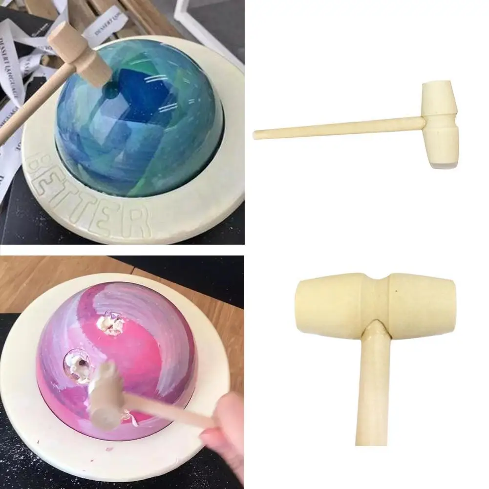 

140*42MM Mini Wood Hammer Mallet Pounding Toy Creative Beating Gavel Toys Educational Cute For Baby Toy Kids L5M1
