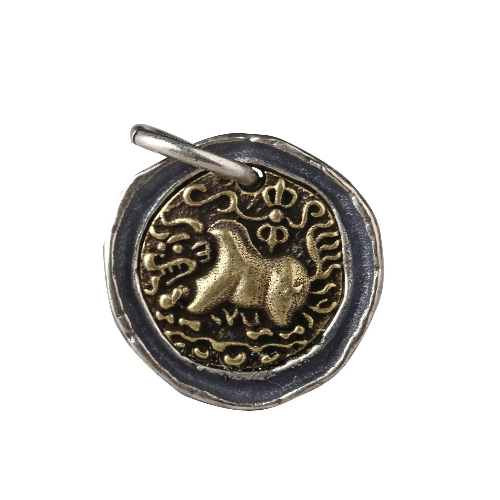 

Really 100% S925 sterling silver, creative retro style pendant